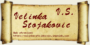 Velinka Stojaković vizit kartica